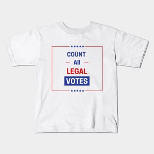 Count all Legal Votes Kids T-Shirt